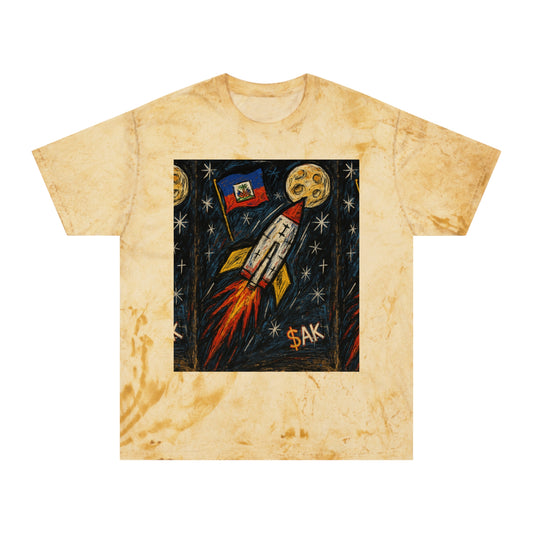 Unisex Ayiti Flag Rocket T-shirt
