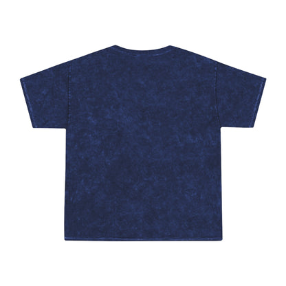 Cool Unisex Mineral Wash T-Shirt with Artistic Design - Perfect for Casual Style and Celebrations
