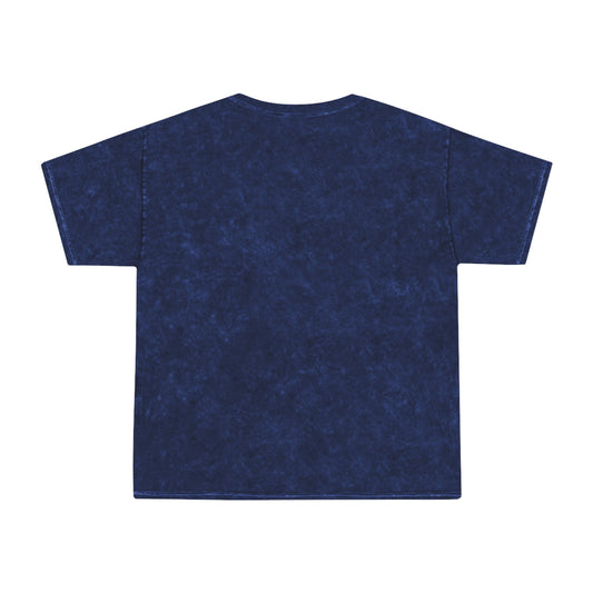 Cool Unisex Mineral Wash T-Shirt with Artistic Design - Perfect for Casual Style and Celebrations