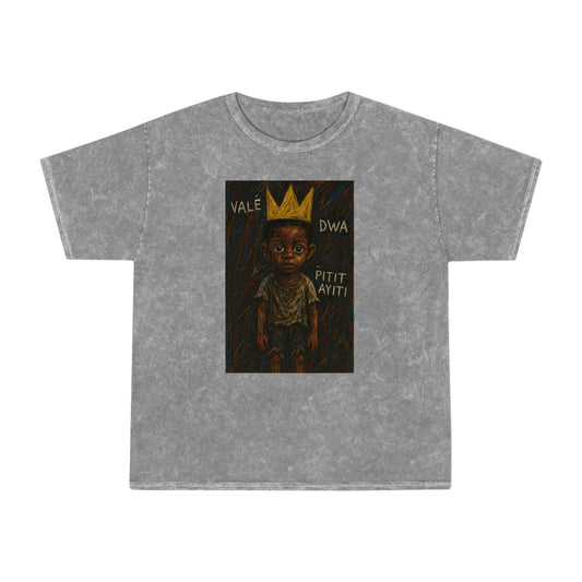 Unisex Mineral Wash T-Shirt - Pitit Ayiti Graphic Tee